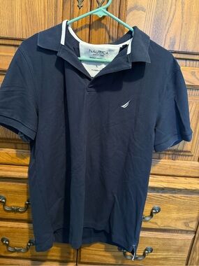 Nautica Men’s Navy Polo with White Sail Logo